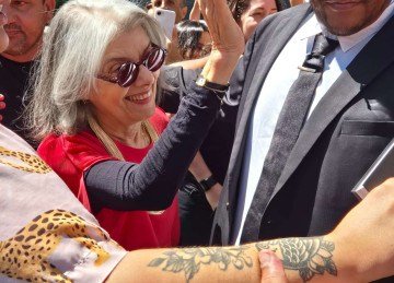 Cármen Lúcia destacou a importância da luta das  brasileiras pela vida e contra a violência 
 -  (crédito: Jair Amaral/EM/D.A Press)