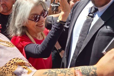 Cármen Lúcia destacou a importância da luta das  brasileiras pela vida e contra a violência 
 -  (crédito: Jair Amaral/EM/D.A Press)
