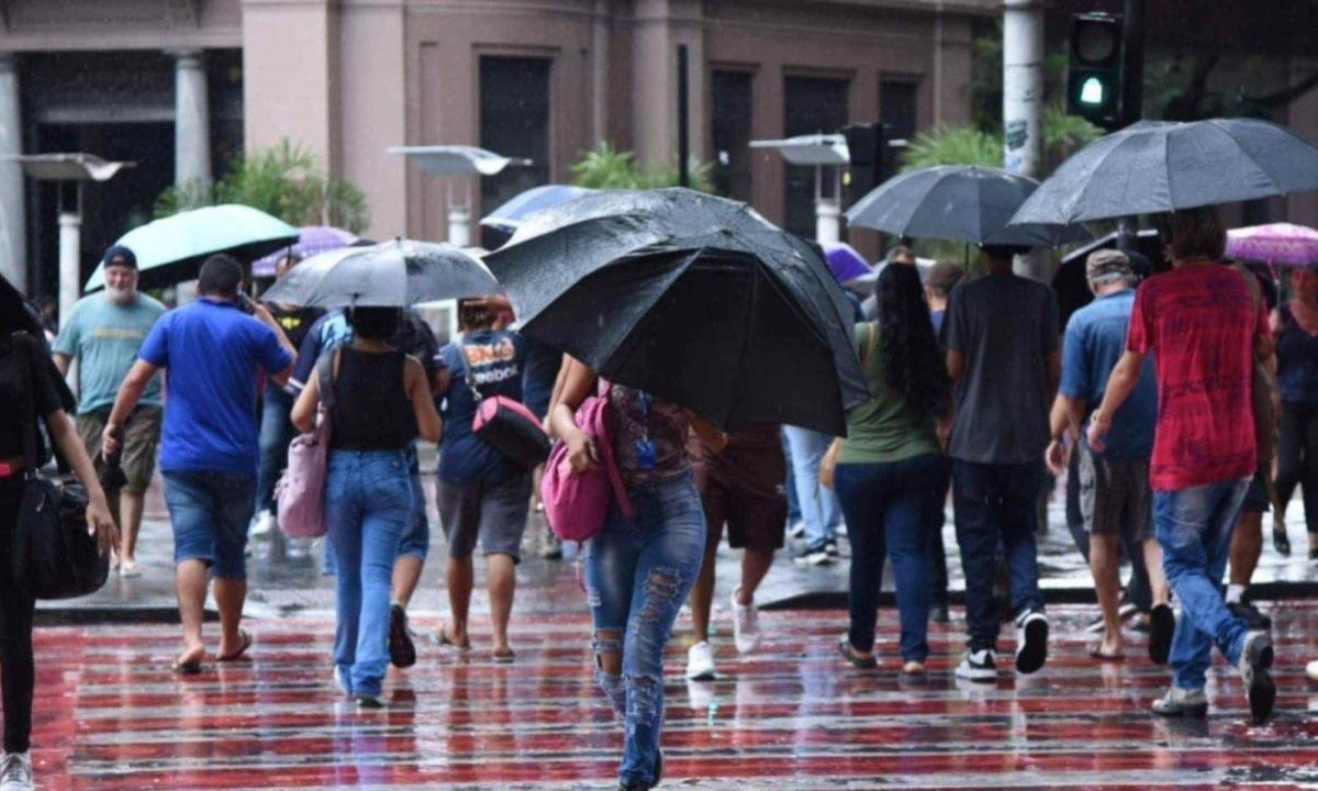 Durante os períodos de chuva mais intensa, a recomendação é evitar ruas que costumam ficar alagadas e não trafegar próximo a córregos e ribeirões - (crédito: Gladyston Rodrigues/EM/D.A. Press)