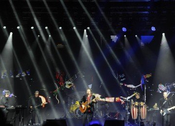 Barão Vermelho Banda elegeu 'Pro dia nascer feliz' como a última música do show que reúne a formação original do grupo -  (crédito: Alexandre Guzanshe/EM/D.A.Press)