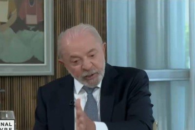 Lula durante sabatina no Canal Livre neste domingo (27/9) -  (crédito: Canal Livre/TV Band)