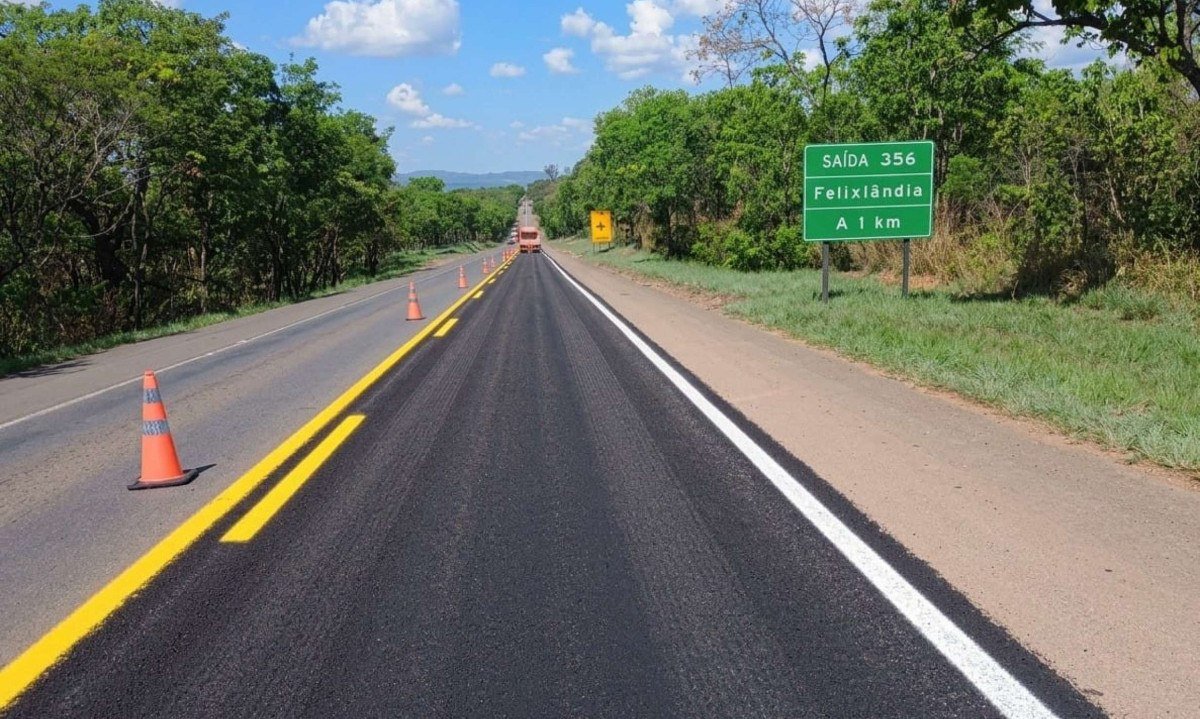 Durante o dia, serviços de manutenção serão realizados em trechos de Esmeraldas, Curvelo, Paraopeba, Felixlândia e João Pinheiro - (crédito: Via dos Cristais/Divulgação)