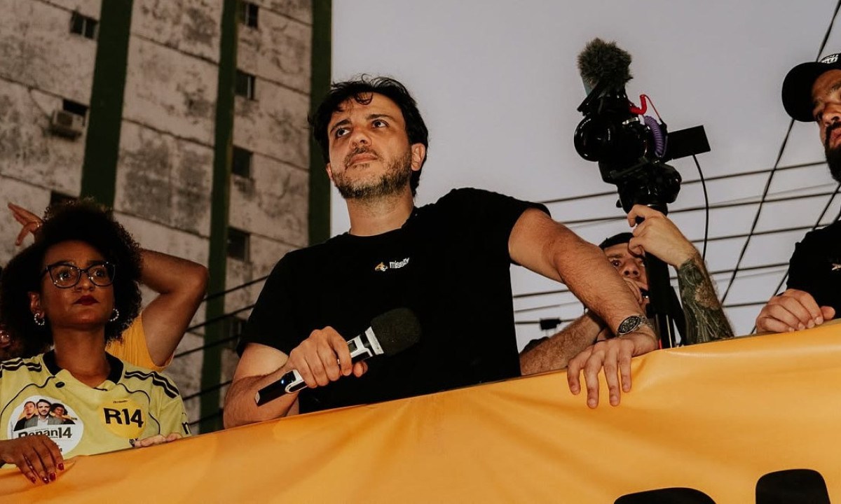 Renan Santos (Missão) em ato em Salvador - (crédito: Redes sociais)