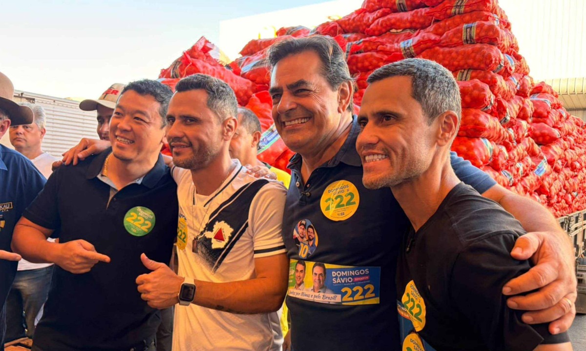 Depois de percorrer diferentes regiões do estado nas últimas semanas, o senador escolheu a Ceasa para iniciar a última semana de campanha - (crédito: Campanha Cleitinho/Divulgação)
