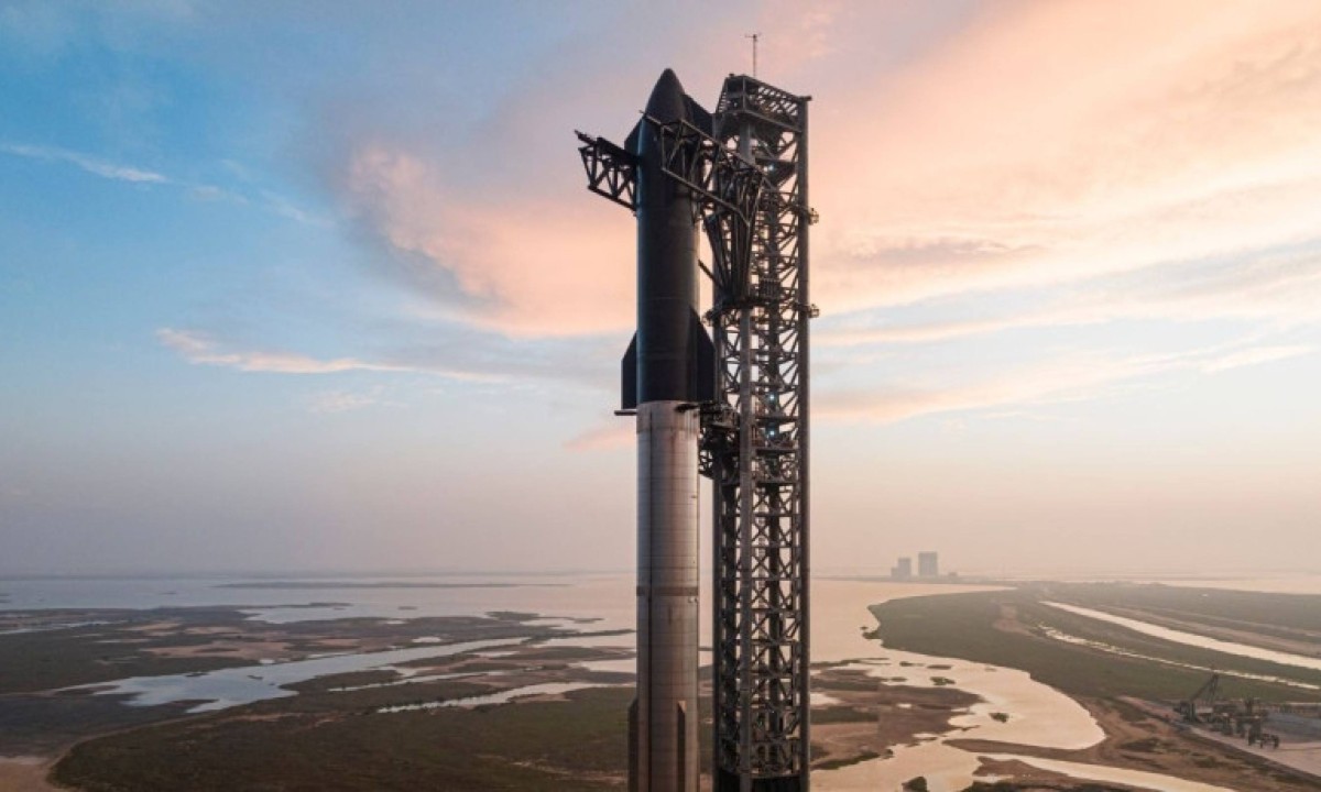 Starship, nave de futuras missões à Lua - (crédito: SpaceX/X)