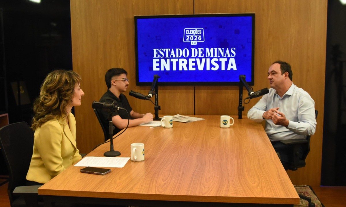 Flávio Roscoe durante sabatina do Estado de Minas
- (crédito: Gladyston Rodrigues/EM/D.A. Press)