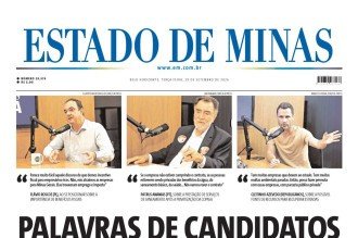 CONFIRA A CAPA DO ESTADO DE MINAS DO DIA 29/09/2026