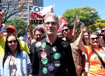 Ex-governador, candidato do Novo ao Planaltol, é pressionado a desistir da Presidência da República -  (crédito: Edésio Ferreira/EM/D.A Press)