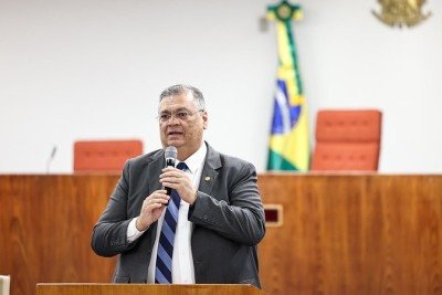Ministro Fl&aacute;vio Dino anuncia decis&atilde;o de levar debate sobre Nossa Senhora Aparecida ao plen&aacute;rio do STF -  (crédito: Victor Piemonte/STF)