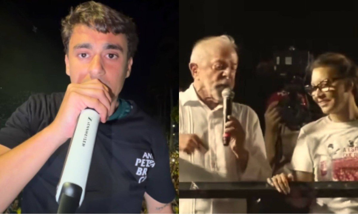 Lula e Janja disseram que Nikolas distorceu fala do presidente - (crédito: Reprodução/Redes sociais)