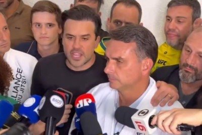 Pablo Marçal participou de agenda com Flávio Bolsonaro nesta terça -  (crédito: Reprodução/Metrópoles)
