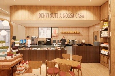 A nova loja da Casa Bauducco no Shopping Del Rey reproduz a arquitetura de Turim  -  (crédito: Divulga&ccedil;&atilde;o)