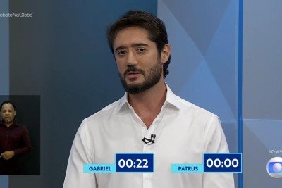 Gabriel Azevedo criticou o patroc&iacute;nio de R$ 32 milh&otilde;es do governo de Minas a Atl&eacute;tico, Cruzeiro e Am&eacute;rica -  (crédito: Reprodu&ccedil;&atilde;o/TV Globo )