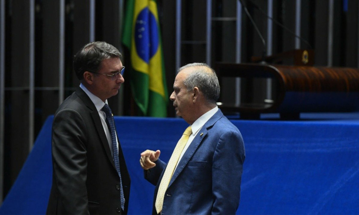 Se Flávio vencer, PL não vai querer muita conversa sobre o comando do Senado - (crédito: Foto: Carlos Moura/Agência Senado)