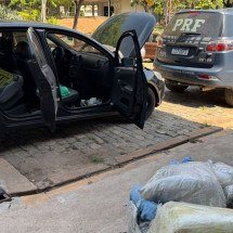 Vídeo: PRF apreende 110 kg de skunk com mostarda nas embalagens na BR-381 - Divulgação/PRF