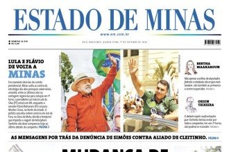 CONFIRA A CAPA DO ESTADO DE MINAS DO DIA 01/10/2026