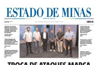 Confira a capa do Estado de Minas do dia 30/09/2026
