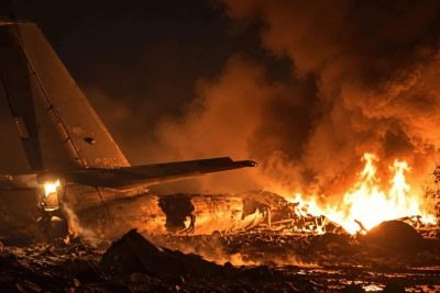 Aeronave de capacidade nuclear cai na Rússia e deixa seis mortos e um ferido
 -  (crédito: OSINTdefender)