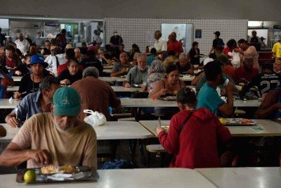 Restaurante Popular Herbert de Souza, no Centro de bh: café da manhã a R$ 0,75; almoço por R$ 3 e jantar, R$ 1,50  -  (crédito:  Gladyston Rodrigues/EM/D.A Press)