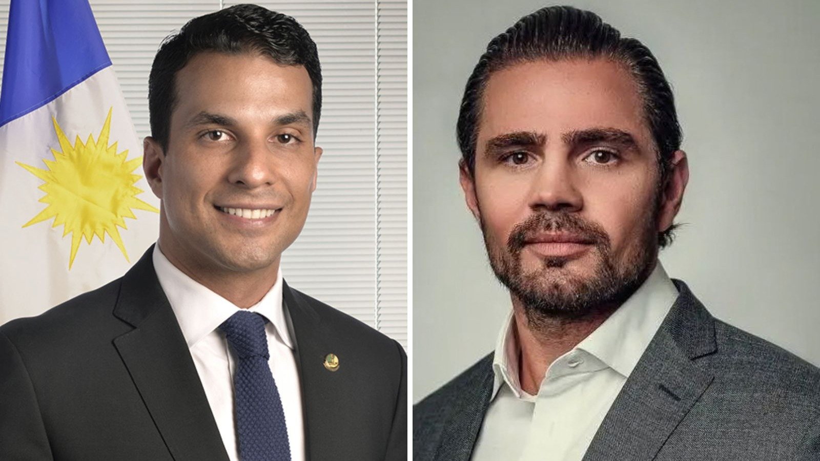 O senador Iraj&aacute; e o ex-banqueiro Daniel Vorcaro, cujas mensagens s&atilde;o alvo de investiga&ccedil;&atilde;o da Pol&iacute;cia Federal -  (crédito: Senado / Reprodu&ccedil;&atilde;o)