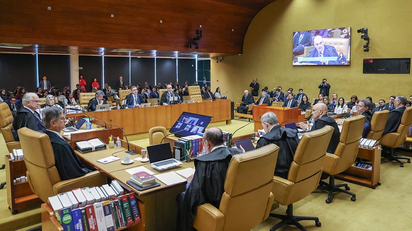 Sess&atilde;o do Supremo Tribunal Federal, onde futuras indica&ccedil;&otilde;es de ministros pelos pr&oacute;ximos presidentes moldar&atilde;o o cen&aacute;rio jur&iacute;dico do pa&iacute;s -  (crédito: Alejandro Zambrana)