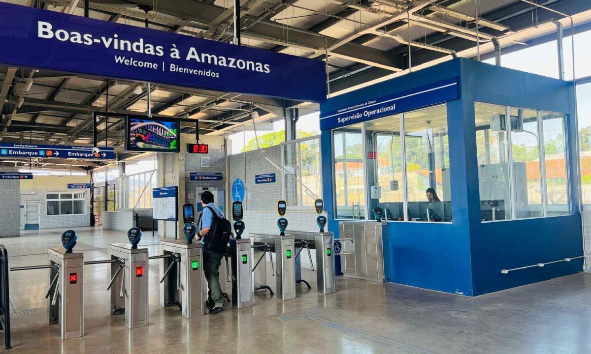 Estação Amazonas do Metrô de BH começa operação comercial nesta quinta-feira (01/10) - (crédito: Edésio Ferreira/EM)