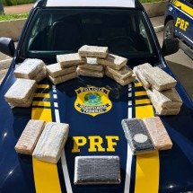 Grande BH: compartimento secreto esconde skunk e cocaína em carro na BR-262 - PRF/Reprodução