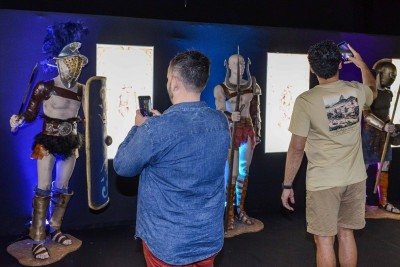 A exposi&ccedil;&atilde;o &ldquo;Coliseu: Exposi&ccedil;&atilde;o Imersiva&rdquo; convida o p&uacute;blico a conhecer a Roma Antiga -  (crédito: Divulga&ccedil;&atilde;o)