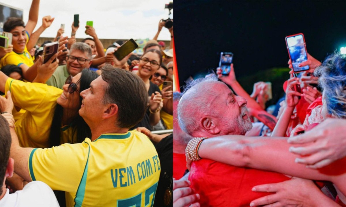 O resultado que a campanha de Flávio Bolsonaro espera no domingo - (crédito: Foto: Charles Vieira/ Divulgação Campanha Flávio Bolsonaro/Ricardo Stuckert)
