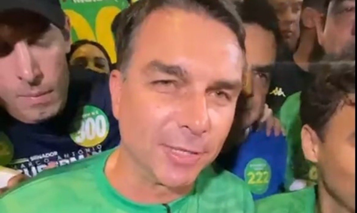 O senador Flávio Bolsonaro (PL-RJ), candidato à Presidência da República - (crédito: Webterra/Reprodução)