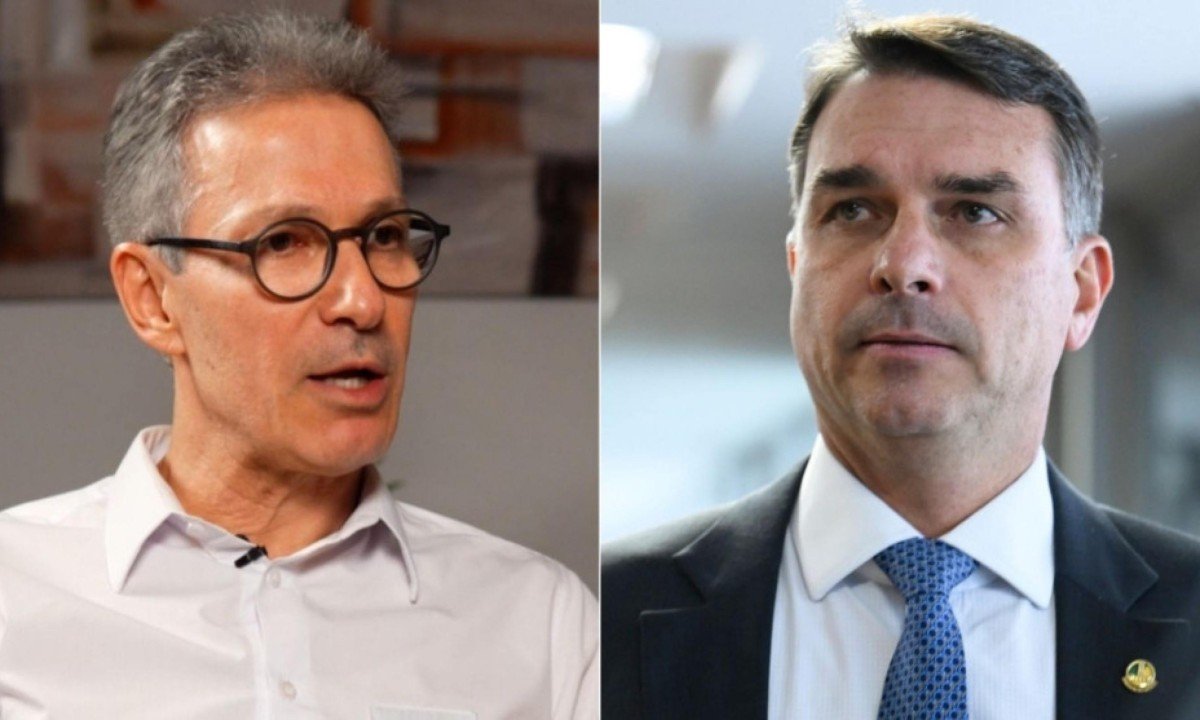 Romeu Zema não desistiria da candidatura no debate da Globo - (crédito: Fotos: Reprodução/Amado Mundo; Andressa Anholete/Agência Senado)
