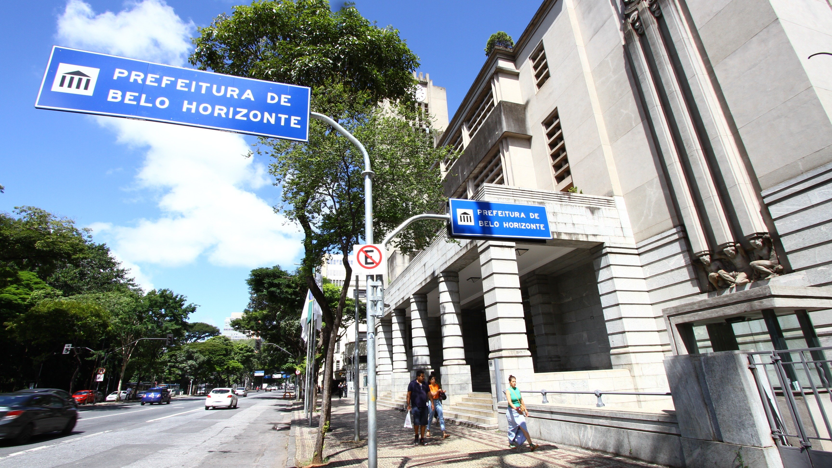 Sede da Prefeitura de Belo Horizonte, respons&aacute;vel pela san&ccedil;&atilde;o de nova lei de isen&ccedil;&atilde;o de IPTU na capital -  (crédito: Marcos Vieira/EM/D.A. Press)