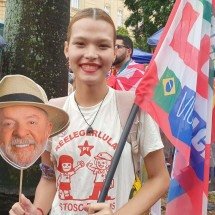 'Se hoje estou na universidade pública, é por causa do Lula', diz apoiadora - Larissa Leone/EM/DA.Press