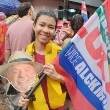 'Lula foi o primeiro que viu os pobres com dignidade', diz apoiadora - Larissa Leone/EM/DA.Press