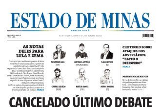 CONFIRA A CAPA DO ESTADO DE MINAS DO DIA 02/10/2026