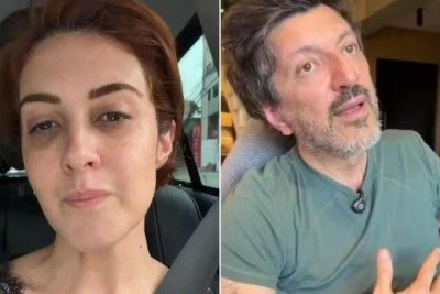 ‘Ele não tinha medo da morte’: esposa de Lito Sousa fala em velório -  (crédito: Tupi)