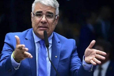 O senador Eduardo Girão (Novo-CE), candidato a vice-presidente na chapa de Romeu Zema (Novo) -  (crédito: Pedro França/Agência Senado)