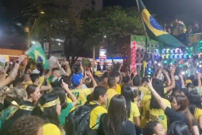 A visita de Flávio marca uma das últimas agendas do candidato em Minas Gerais antes da votação de domingo (4) -  (crédito: Luiz Ribeiro/EM/DA.Press)