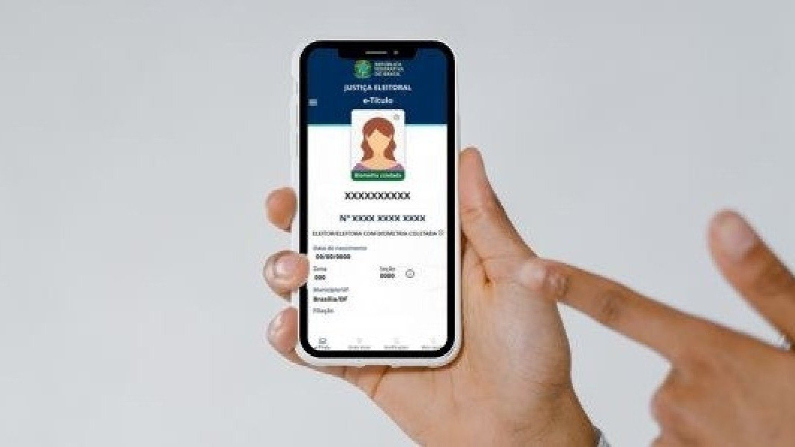 Cidad&atilde;o acessa o e-T&iacute;tulo, aplicativo oficial da Justi&ccedil;a Eleitoral que re&uacute;ne diversas funcionalidades para as elei&ccedil;&otilde;es de 2026 -  (crédito: Reprodu&ccedil;&atilde;o/TSE)