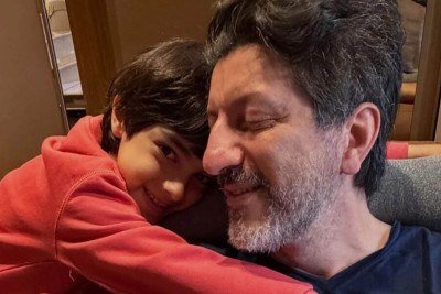 Lito Sousa gravou três vídeos com lições de vida para o filho assistir nos aniversários de 9, 14 e 18 anos -  (crédito: Tupi)