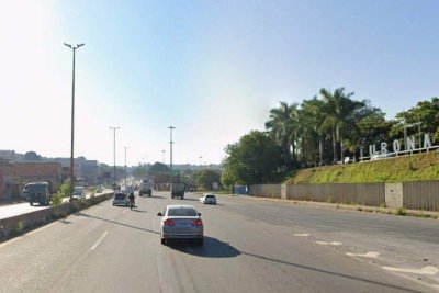 BR-381 próximo à empresa Tubonal, no bairro Nazaré, em BH -  (crédito: Reprodução/Google)