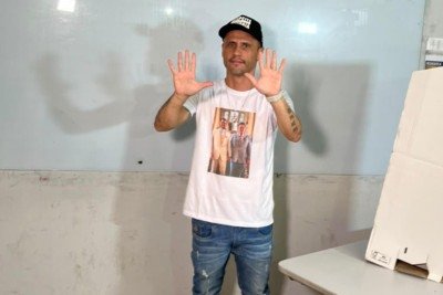 Durante a votação, Cleitinho prometeu que vai 'governar para todos' -  (crédito: Amanda Quintiliano/Especial para o EM)