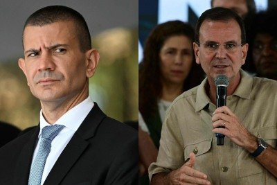 Douglas Ruas e Eduardo Paes disputam 2º turno no Rio -  (crédito: AFP)