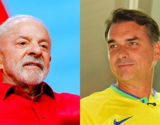 Curva à direita empurra Flávio Bolsonaro no segundo turno contra Lula - (crédito: Foto: Ricardo Stuckert/Charles Vieira/Campanha Flávio Bolsonaro) Curva à direita empurra Flávio Bolsonaro no segundo turno contra Lula - (crédito: Foto: Ricardo Stuckert/Charles Vieira/Campanha Flávio Bolsonaro)