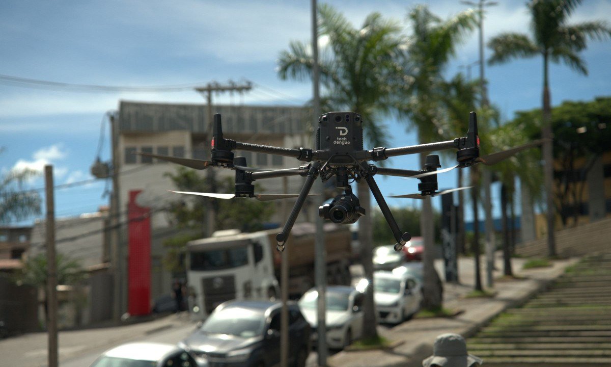 Drones ampliam o olhar dos municípios contra a dengue - (crédito: DINO)