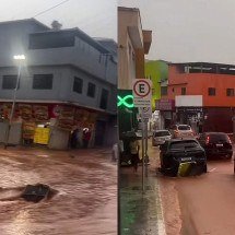 Nova Lima registra chuvas e alagamentos nesta tarde de segunda (5) - Redes Sociais 