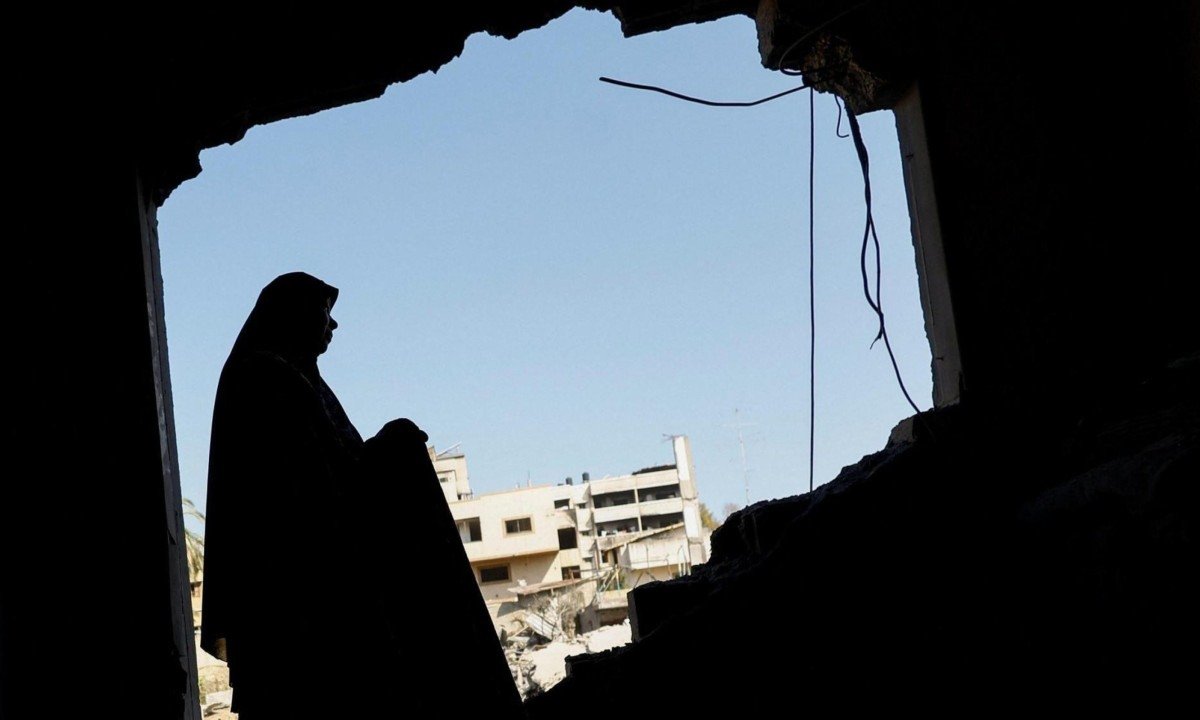 Cerca de 1,2 milhão de palestinos em Gaza vivem em tendas ou abrigos improvisados - (crédito: Reuters)