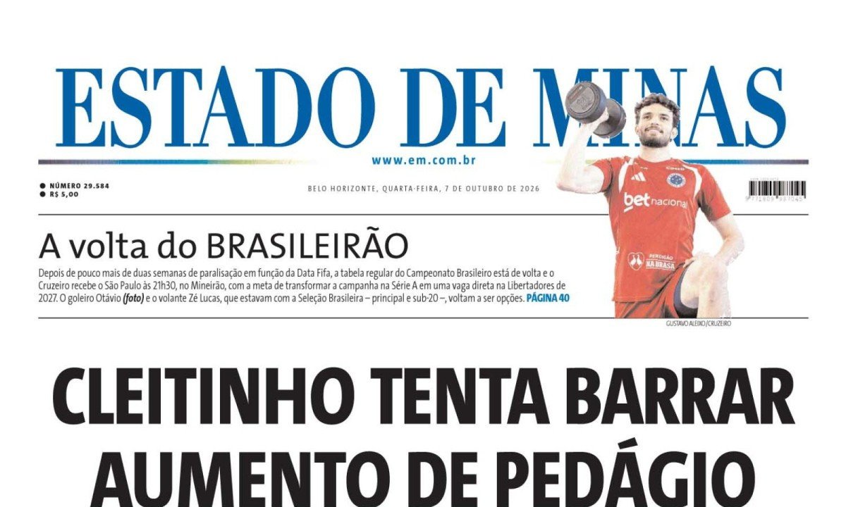 - (crédito: CAPA DO ESTADO DE MINAS )