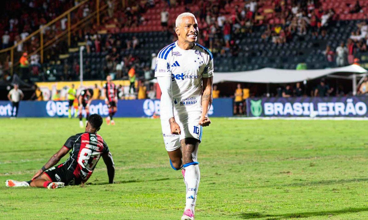 Última partida da Raposa pela Série A foi o triunfo por 3 a 1 diante do Vitória, no dia 20 de setembro, no Barradão -  (crédito: Celo Gil/Cruzeiro)