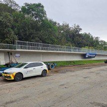 Passarela que matou mãe e filho em Vargem tem içamento reprogramado - Reprodu&ccedil;&atilde;o/ Motiva Minas SP